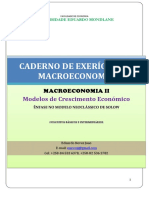 MACRO II - Teorias Do Crescimento EconÃ Mico - Conceitos BÃ¡sicos e IntermediÃ¡rios