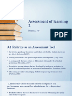 Assessment of Learning 2: Denosta, Ivy