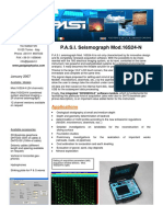 P.A.S.I. Seismograph Mod.16S24-N: Applications