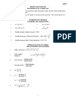 The Following Formulae May Be Helpful in Answering The Questions. The Symbols Given Are The Ones Commonly Used