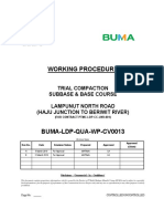 Working Procedure: Trial Compaction Subbase & Base Course Lampunut North Road (Haju Junction To Beriwit River)