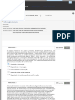 Fazer Teste - QUESTIONÁRIO UNIDADE II - BIOETICA E ..