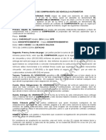 Formato Contrato de Compraventa de Vehículo Automotor