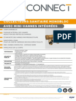 Collecteurs Sanitaire Monobloc Avec Mini-Vannes Intégrées