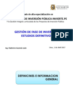 SESION 4 Gestion Fase de Inversiones - Estudios Definitivos.