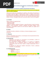 1-Formato de Reporte - Indagacion - Experimental - Descriptiva