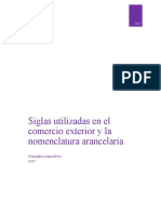 Siglas Utilizadas en El Comex y NA