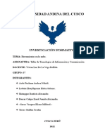 Investigación Formativa (Herramientas en La Nube)