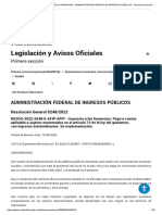 Boletin Oficial Republica Argentina - Administración Federal de Ingresos Públicos - Resolución General 5248 - 2022