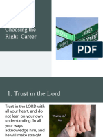 Biblical Principles, Choosing The Right Career