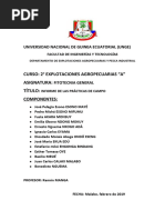 Informe de Ráctica de Campo de Segundo A Agronomía