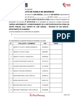 Acta de Charla de Seguridad