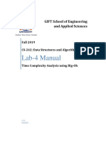 (Lab-5 Manual) CS-204-DSA - Time Complexity Analysis