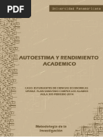 Autoestima y Rendimiento Academico