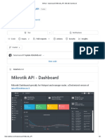 Mikrotik API - Dashboard