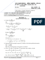 Maths Class Xii Sample Paper Test 01 of Term 2 Exam 2021 22 Answers