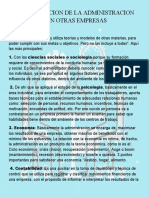 La Realizacion de La Administracion Con Otras Empresas Actividad 3