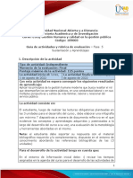 Guia de Actividades y Rúbrica de Evaluación - Fase 5 - Sustentación y Aprendizajes