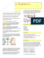 Resumo: Aminoácidos, Peptídeos e Proteínas 