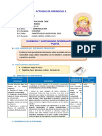 D2 A1 Sesion Escribimos y Comparamos Información Sobre