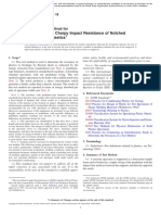 Determining The Charpy Impact Resistance of Notched Specimens of Plastics