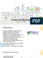 General Biology Orientation (Fidelis)