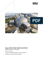 Expo 2020 Al Wasl Trellis Steel Work: Method Statement For Painting