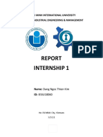 Internship 1: Ho Chi Minh International University School of Industrial Engineering & Management