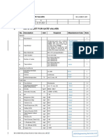 Data Sheet For Gate Valves