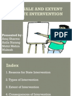 Rationale and Extent of State Intervention