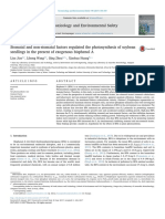 Jiao2017 - Stomatal and Non-Stomatal Factors Regulated The Photosynthesis of Soybean Seedlings in The Present of Exogenous Bisphenol A