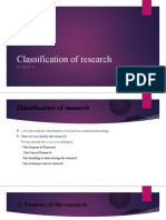 Classification of Research Presentation