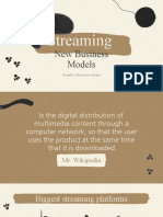 Streaming: New Business Models