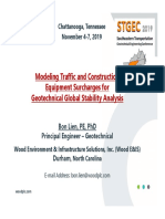 Modeling Traffic and Construction Equipment Surcharges For Geotechnical Global Stability Analysis