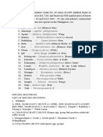 Classifications of Forest Tree Species