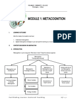 Module 1: Metacognition: Polangui Community College