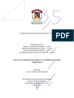 Informe #2 - Ensayo de Tensión de Barras y Alambres de Acero Corrugado