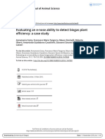 Evaluating An E-Nose Ability To Detect Biogas Plant Efficiency. A Case Study