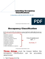 Understanding Occupancy Classifications