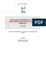 Como Hacer ASIS o Una Linea de Base Salud para Zona Rural