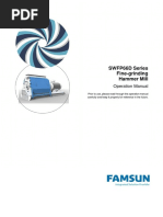 SWFP66D Series Fine-Grinding Hammer Mill: Operation Manual