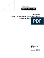 MFG PRO GUIA DE INSTALAÇÃO DE PATCHES LOCALIZAÇÃO BRASILEIRA Progress