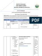 Ruta de Aprendizaje Unidad 1