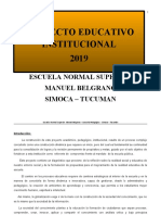 Proyecto Institucional 2019 para Compartir