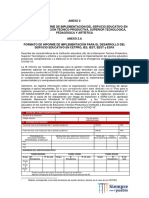 Anexo 2a Formato de Informe de Implementacion para El Desarrollo Del Servicio Educativo