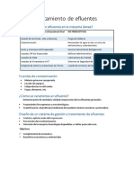 Tratamiento de Efluentes