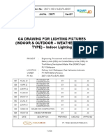 Ga Drawing For Lighting Fixtures (Indoor & Outdoor - Weather Proof TYPE) - Indoor Lighting