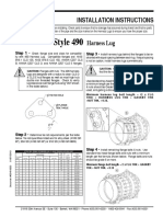 Style 490: Installation Instructions Harness Lug