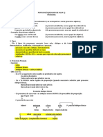 Resumo de Aula 7 - Pronome