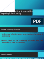 Chapter 3 - Market Segmentation - Targeting - Positioning